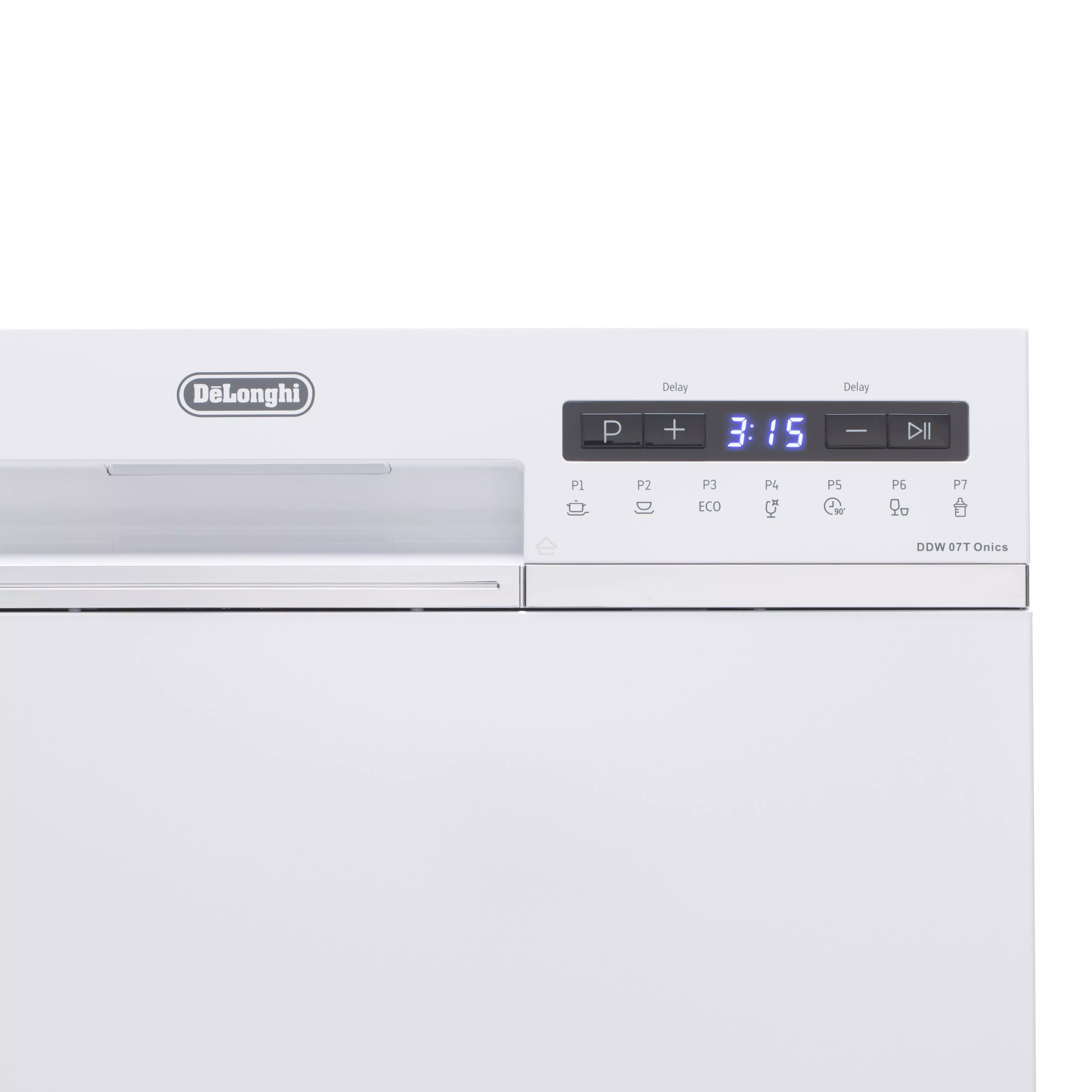 Посудомоечная машина DeLonghi DDW07T Onics, белая, 55 см, 6 компл., 49 дБ, класс A+