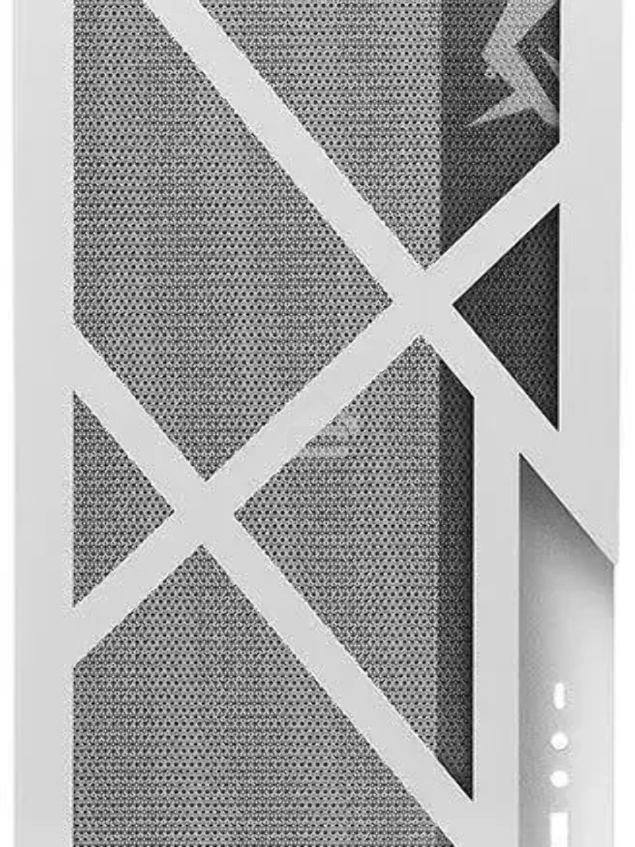 Компьютерный корпус Azza Cast белый без БП ATX 3x120mm 2x140mm 2xUSB3.0 audio bott PSU