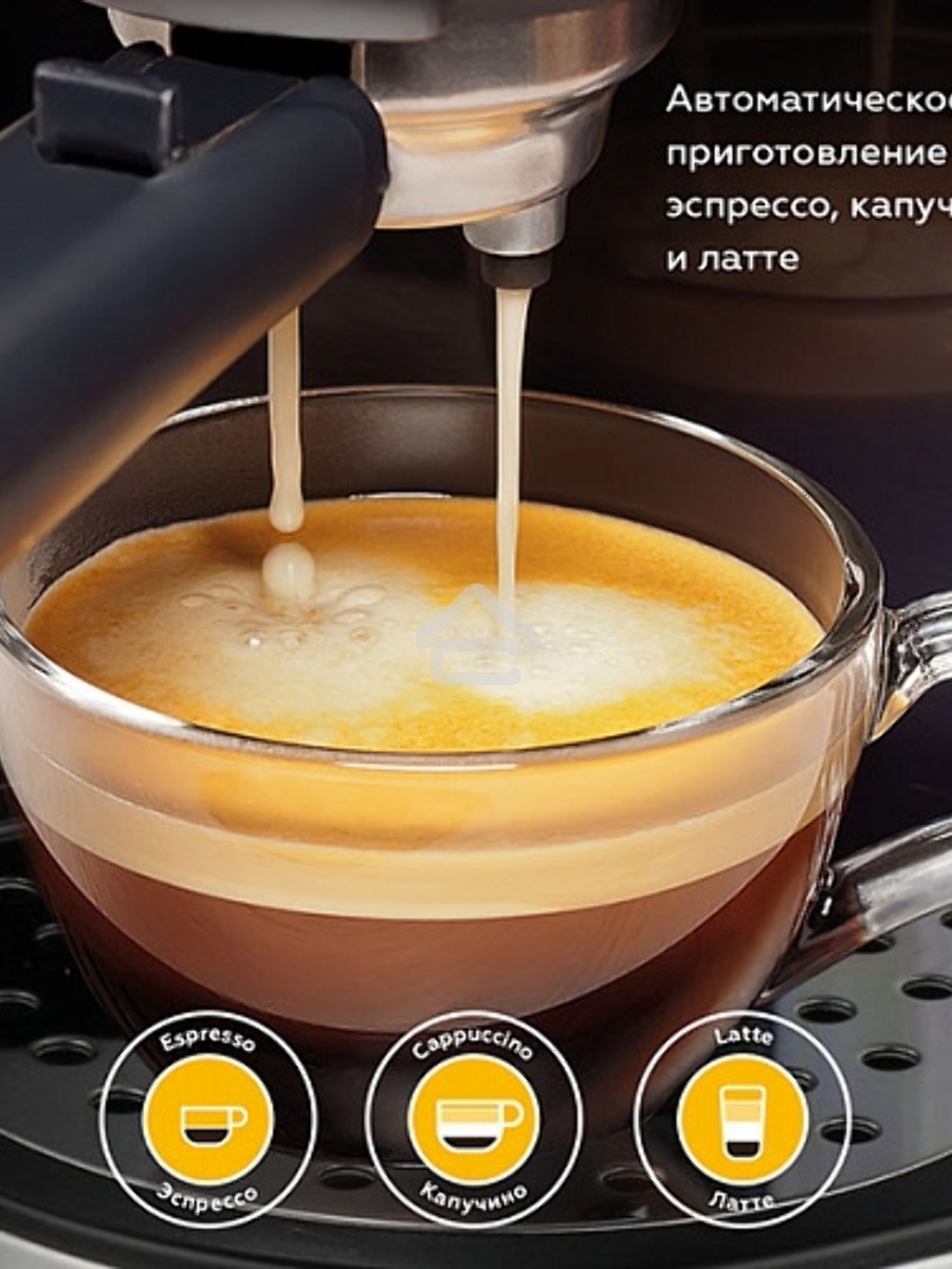 Кофеварка рожковая BQ CM9002 Black, исп. кофе - молотый, 1.4 л, 1450 Вт, 19 Бар.