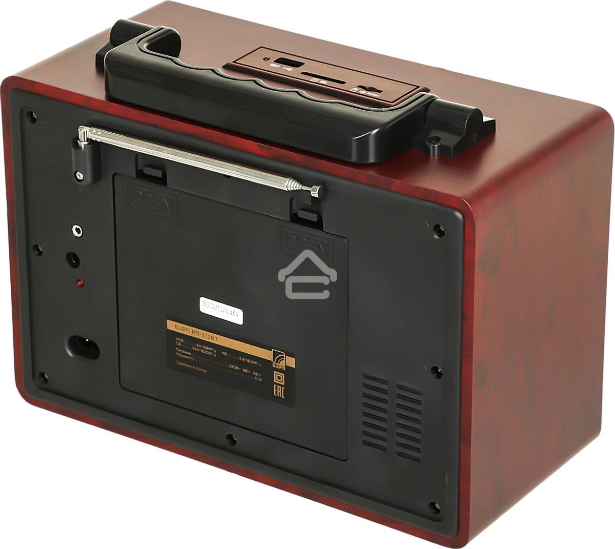 Радиоприемник портативный Сигнал БЗРП РП-312BT черный USB SD