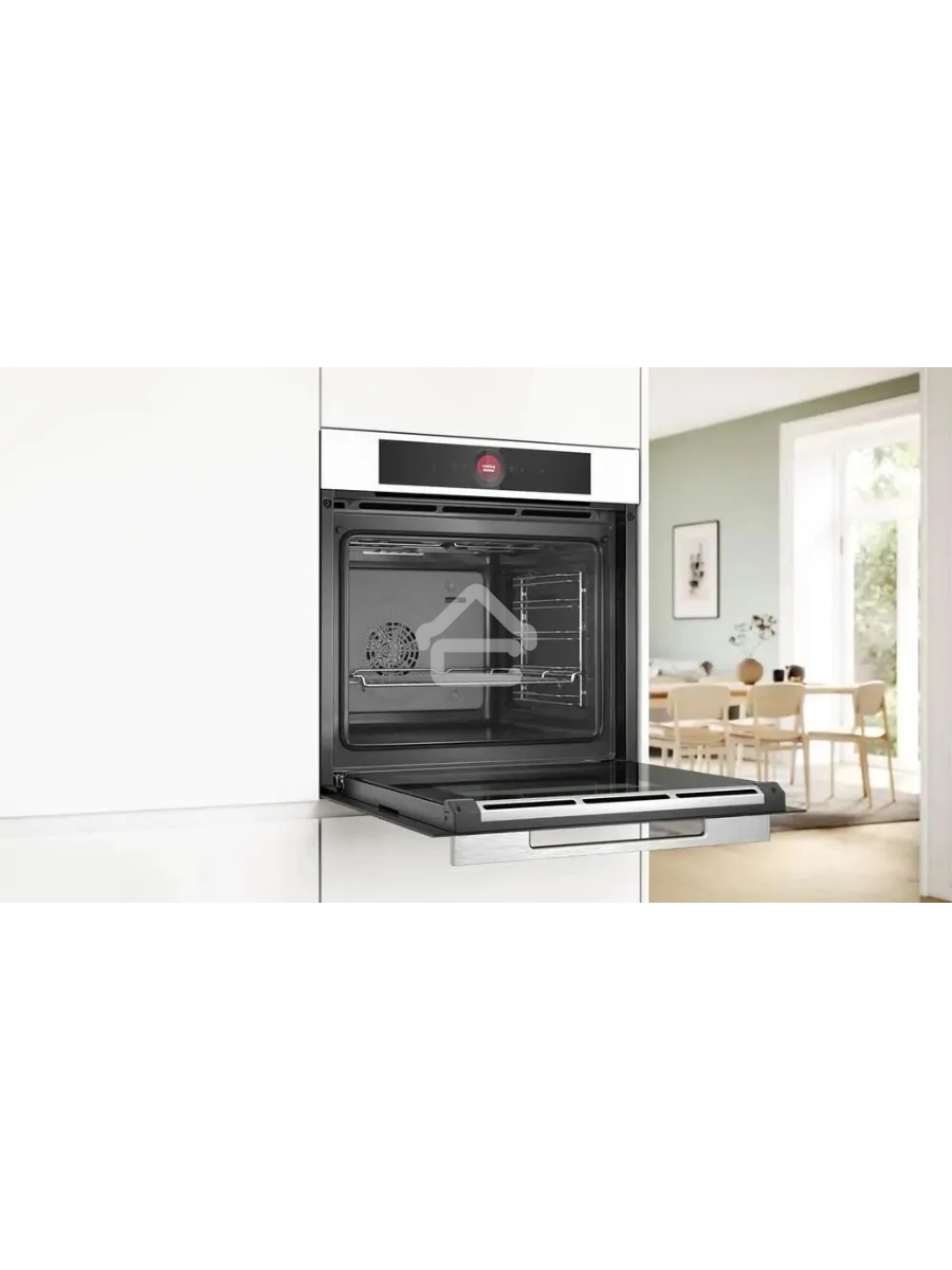 Встраиваемый духовой шкаф электрический Bosch Serie 8 HBG7341W1 белый