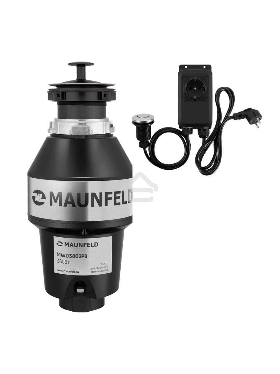 Измельчитель пищевых отходов с пневмокнопкой Maunfeld MWD3802PB