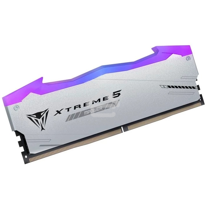 Оперативная память Patriot Viper Xtreme 5, DDR5, 48GB (2x24GB), 6000MHz, CL30, DIMM, с радиаторами, RGB, серебристый