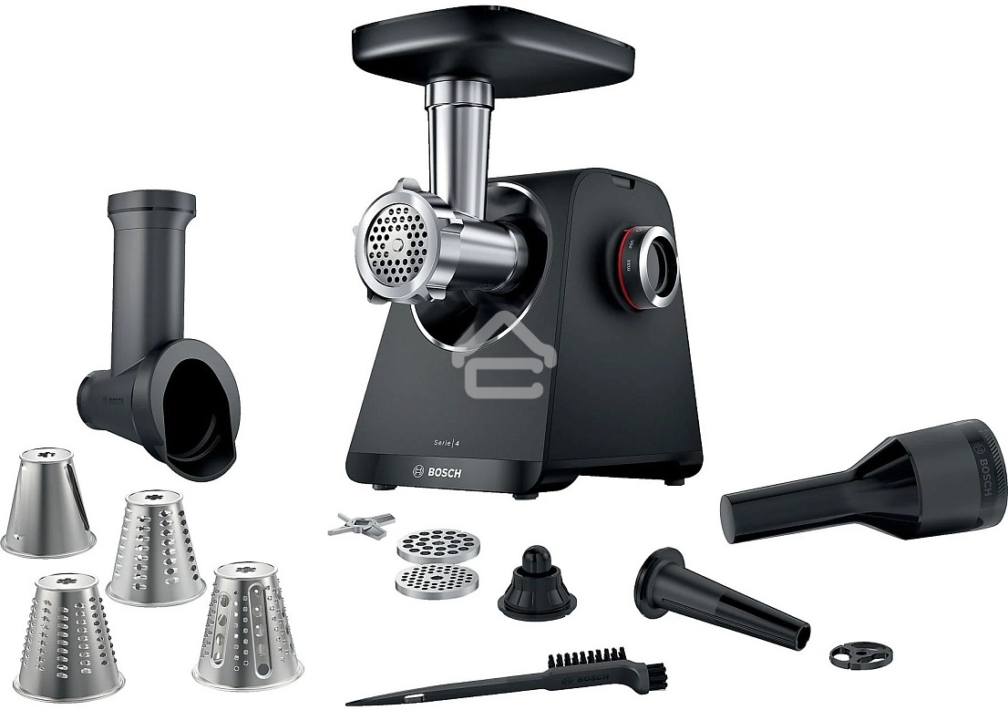 Мясорубка Bosch MFWS440B, 1900W, черный