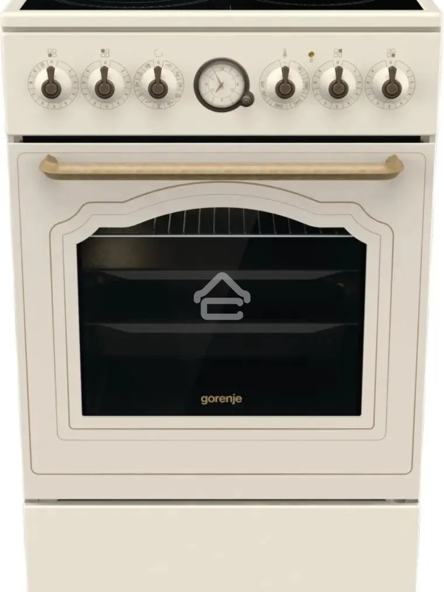 Плита электрическая Gorenje GECS5B70CLI бежевый, конфорок 4 электрических, духовка 70 л, 50 см x 85 см x 59.4 см