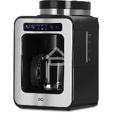 Кофеварка капельная BQ CM7000 черный/стальной, исп. кофе - зерновой/молотый, 0.6 л, 600 Вт