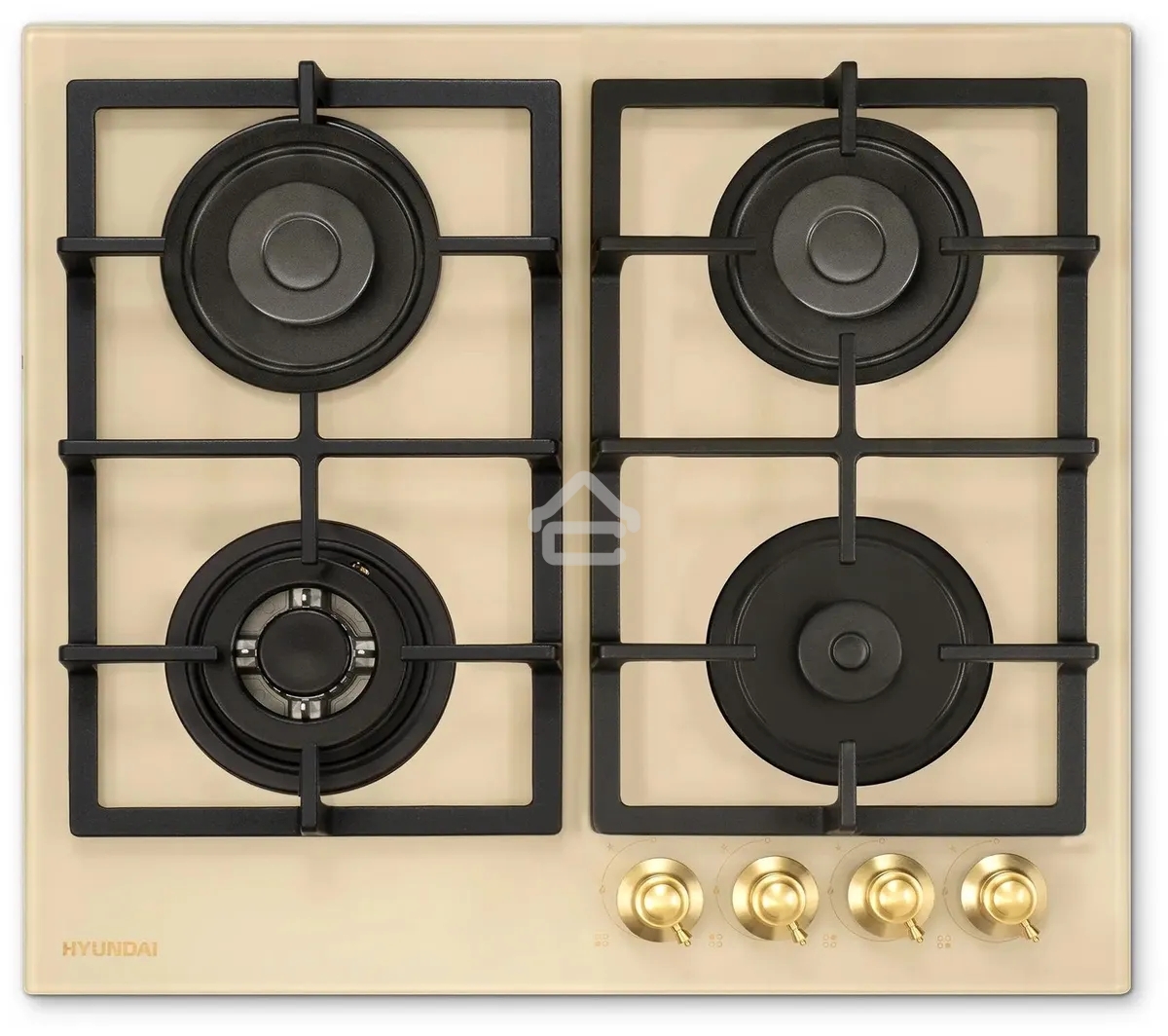Газовая варочная поверхность Hyundai HHG 6434 BE бежевый