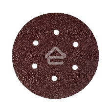 Круг шлифовальный PATRIOT на липучке, 150 мм, 6 отверстий, Р100, 5 шт