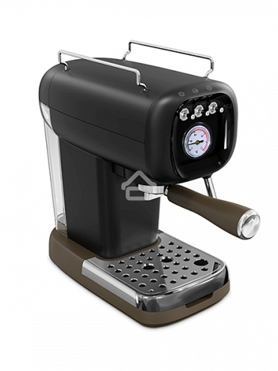 Кофеварка эспрессо BQ CM2004 черный, исп. кофе - молотый, 0.6 л, 1100 Вт, 20 Бар.