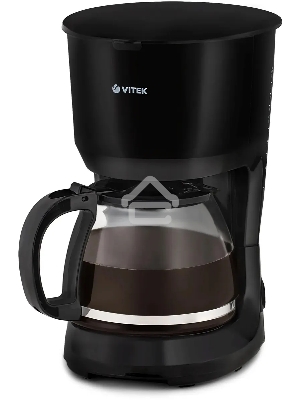 Кофеварка капельная Vitek VT-1528 BK черный, исп. кофе - молотый, 1.25 л, 750 Вт