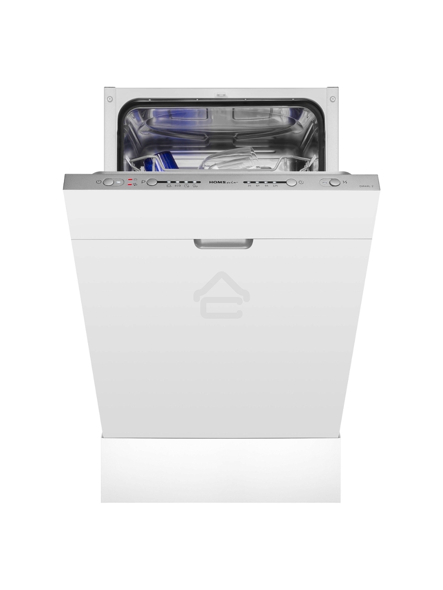 Встраиваемая посудомоечная машина HOMSAIR DW44L-2, серебристый, 44.8 см, 9 компл., 49 дБ, класс A++
