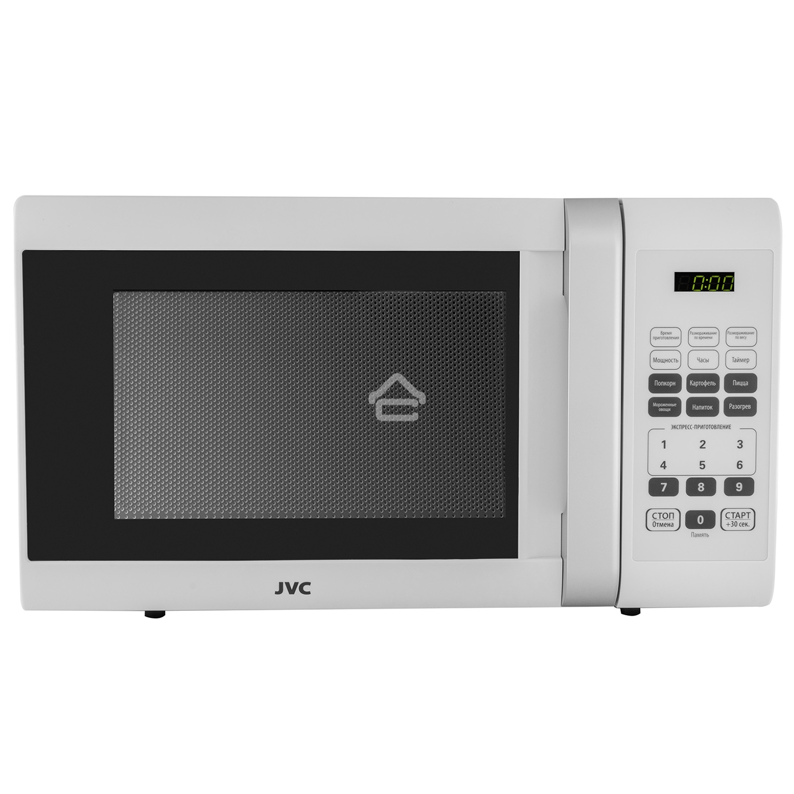 Микроволновая печь JVC JK-MW400S белый, 23 л, 800 Вт, переключатели - сенсор