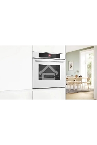 Встраиваемый духовой шкаф электрический Bosch Serie 8 HBG7341W1 белый