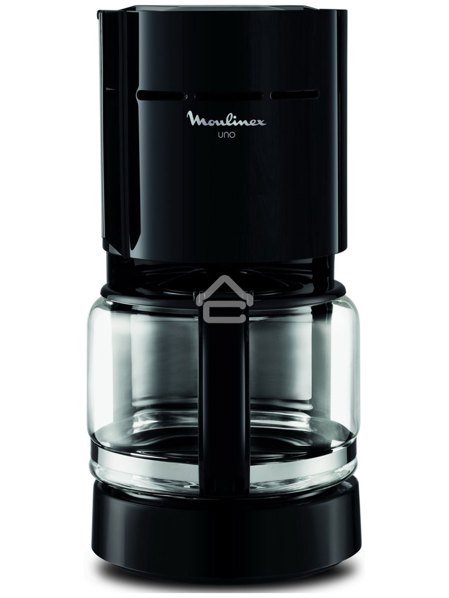 Кофеварка капельная Moulinex FG121811 чёрный, молотый, 1.1 л, 800 Вт.