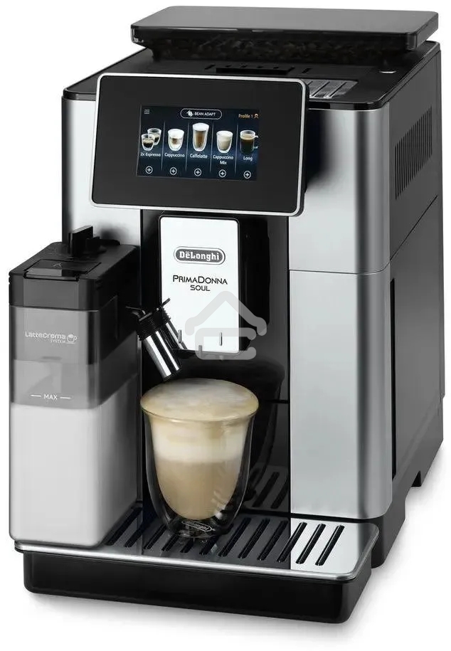 Кофемашина автоматическая DeLonghi ECAM610.55.SB черный/серебристый, исп. кофе - молотый/зерновой, 2.2 л, 1450 Вт, 19 Бар