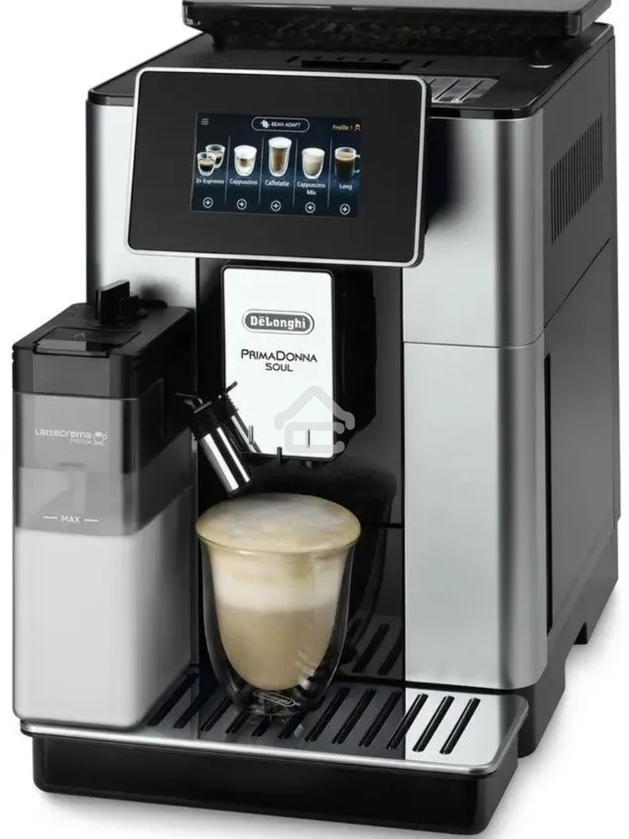 Кофемашина автоматическая DeLonghi ECAM610.55.SB черный/серебристый, исп. кофе - молотый/зерновой, 2.2 л, 1450 Вт, 19 Бар
