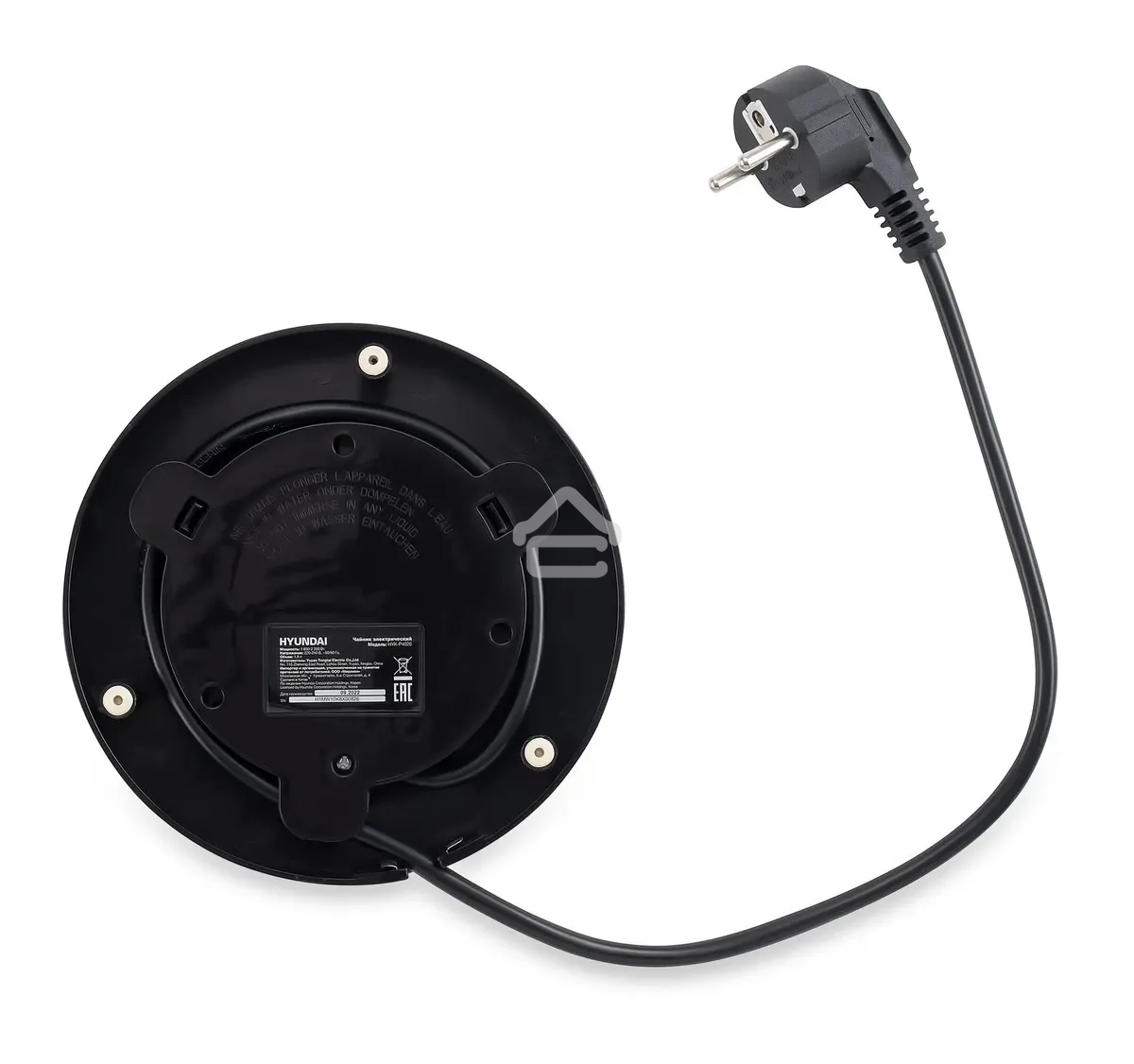 Чайник электрический Hyundai HYK-P4026 2 л, 2200 Вт, черный (корпус: пластик)