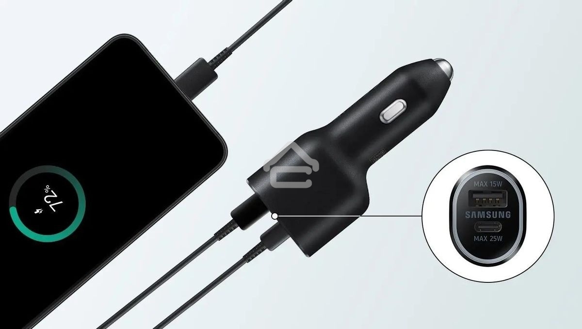 Зарядное устройство для авто Samsung EP-L4020NBEGEU W/O CABLE