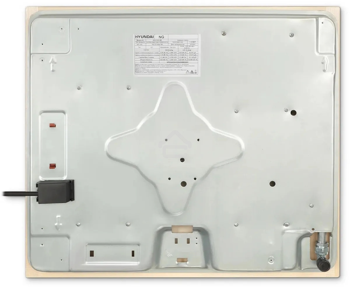 Газовая варочная поверхность Hyundai HHG 6434 BE бежевый