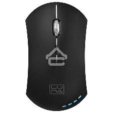 Мышь беспроводная Qumo Office Luna M74 черный, 1600 dpi, радиоканал, USB, кнопки - 6