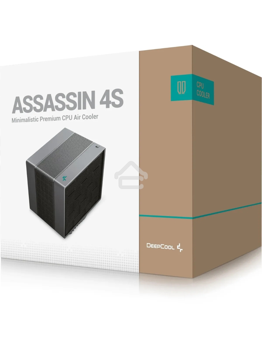 Кулер для процессора DEEPCOOL Assassin 4S черный, 140 мм, алюминий/медь, 1800 об/мин, 29.3 дБ, 4 pin, 250 Вт, 164 мм