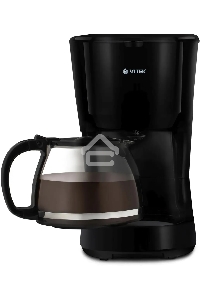 Кофеварка капельная Vitek VT-1528 BK черный, исп. кофе - молотый, 1.25 л, 750 Вт