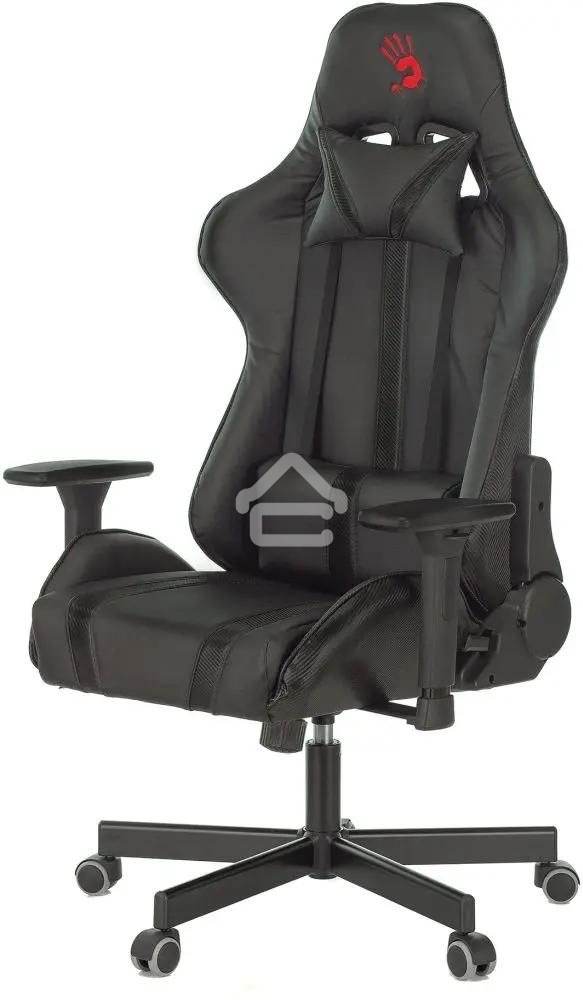 Кресло игровое A4Tech Bloody GC-600, черный, эко.кожа, крестовина металл