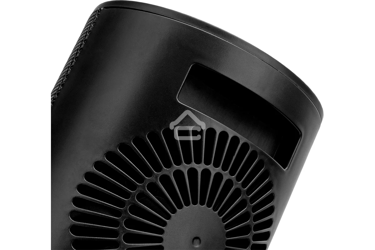 Тепловентилятор керамический Denzel DTFC-1200S, черный, 600/1200 Вт, 12 м2, 3 режима, термостат