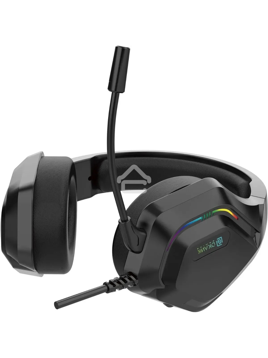 Наушники с микрофоном Oklick HS-L600G черный 2.2м мониторные USB оголовье (1939588)