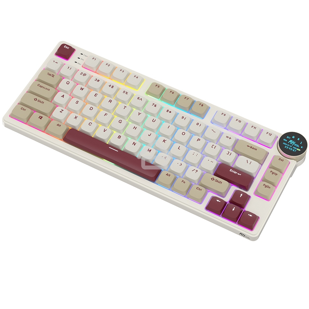 Клавиатура Royal Kludge RK N80 Red switch/Rosy Clouds