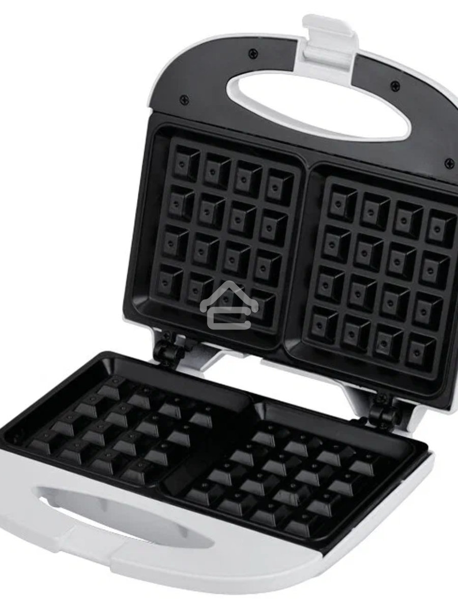 Вафельница OLTO WA-1017 750 Вт, антипригарное покрытие, защита от перегрева, белый