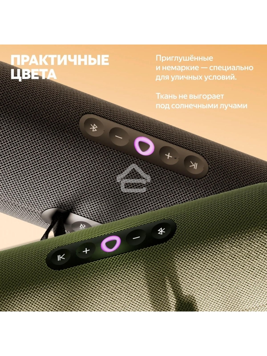 Умная колонка Yandex Стрит Алиса черный 30W 2.0 BT/Wi-Fi 10м 3300mAh (YNDX-00030BLK)