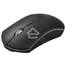 Мышь беспроводная Qumo Office Luna M74 черный, 1600 dpi, радиоканал, USB, кнопки - 6