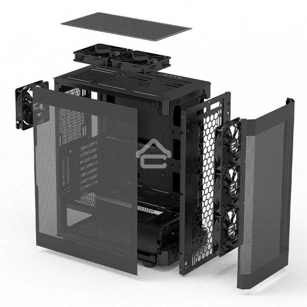Компьютерный корпус MidiTower Zalman I4 черный (ATX, MESH, 2x3.5