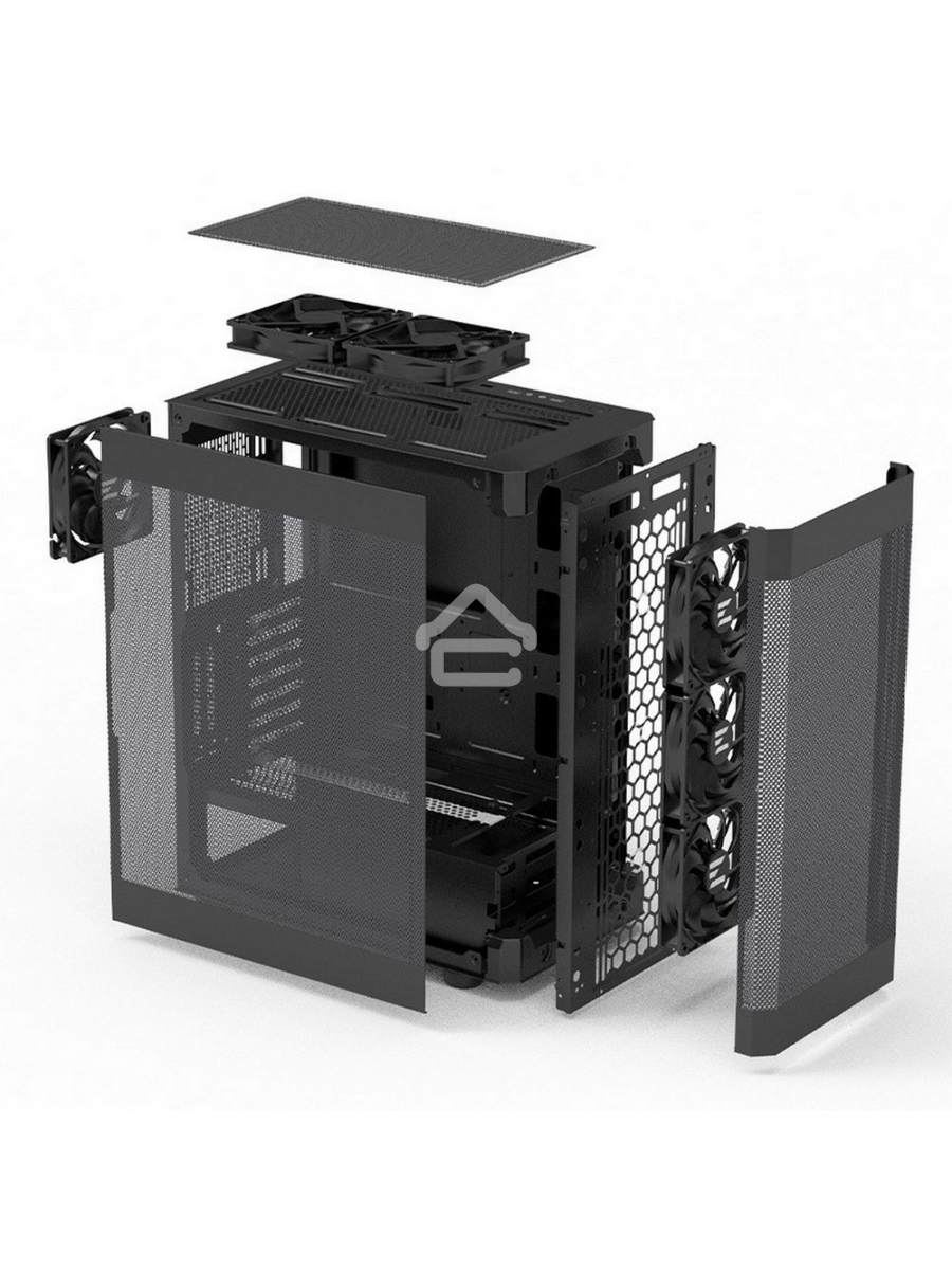 Компьютерный корпус MidiTower Zalman I4 black (ATX, MESH, 2x3.5