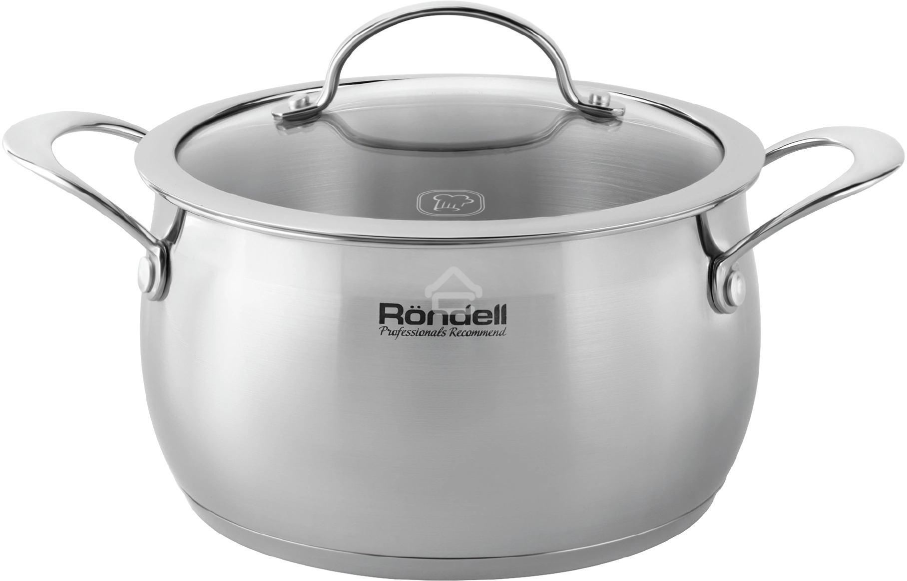 Кастрюля Rondell Admiring RDS-747 5.3 л. d=22 см (с крышкой) стальной