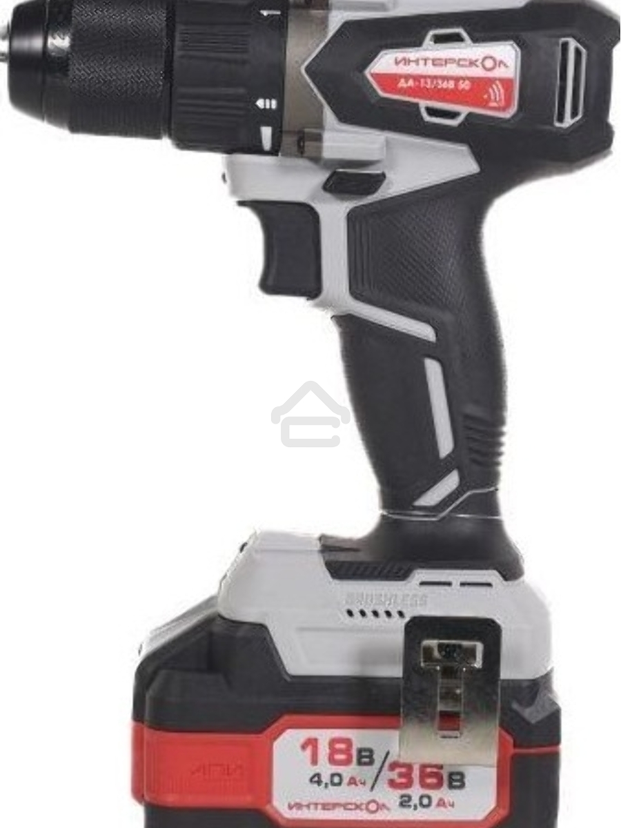 Дрель-шуруповерт аккумуляторная INTERSKOL DA-13/36V 50