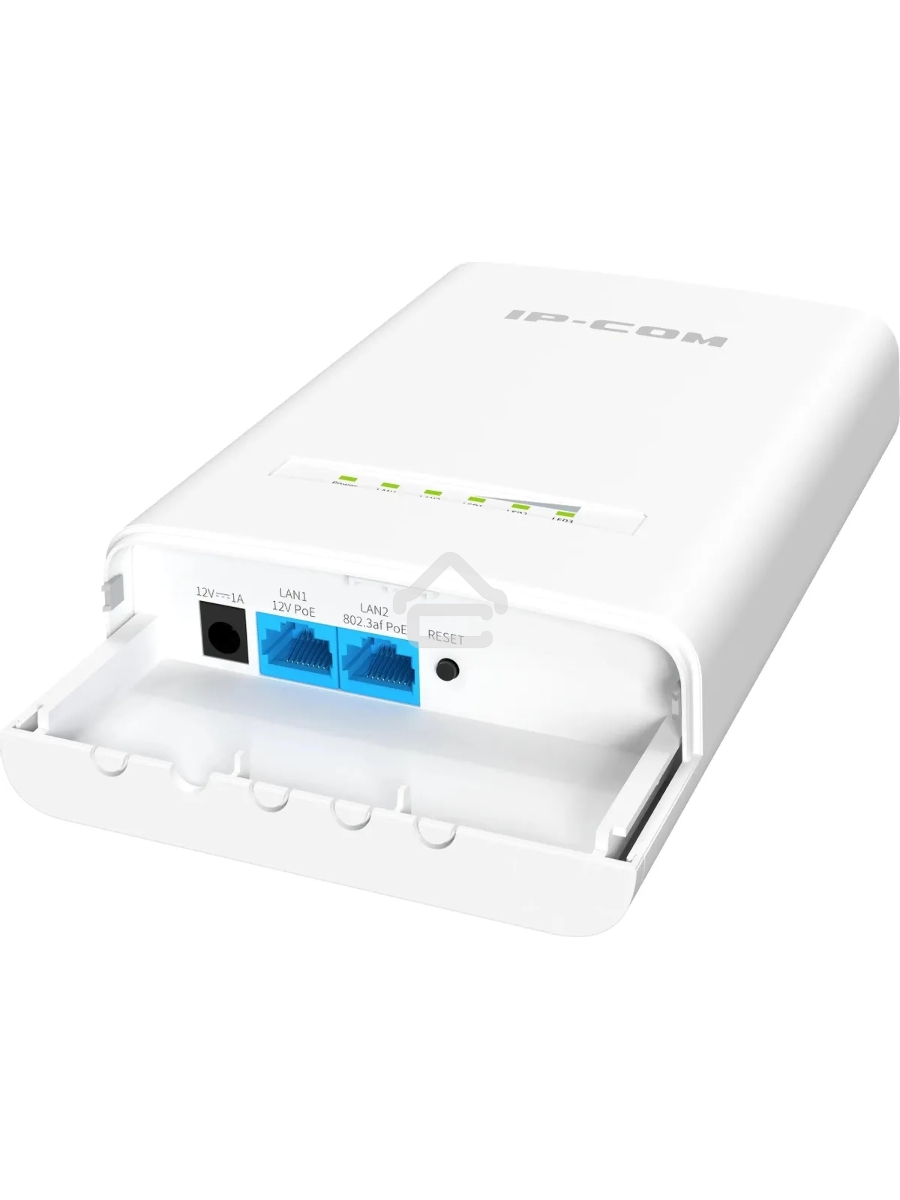 Наружная точка доступа IP-COM CPE12, 5 ГГц, до 867 Мбит/с, IP65, 1х12dbi, PoE, 2х1 Гбит/с, молниезащита 6000В