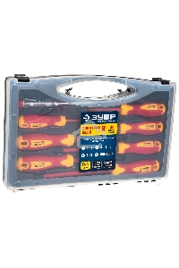 Набор: Отвертки SL 3, 5, 6 / PH 1, 2 / PZ 1, 2, тестер 100-250 В, ЗУБР 
