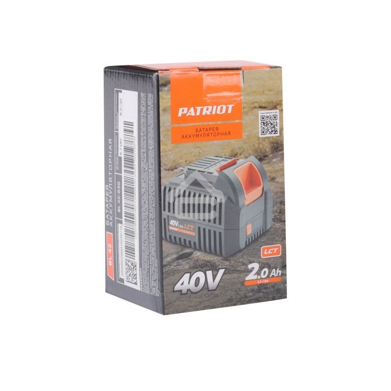 Батарея аккумуляторная Patriot BL42 40В платформа LCT, 2,0Ач(18650)