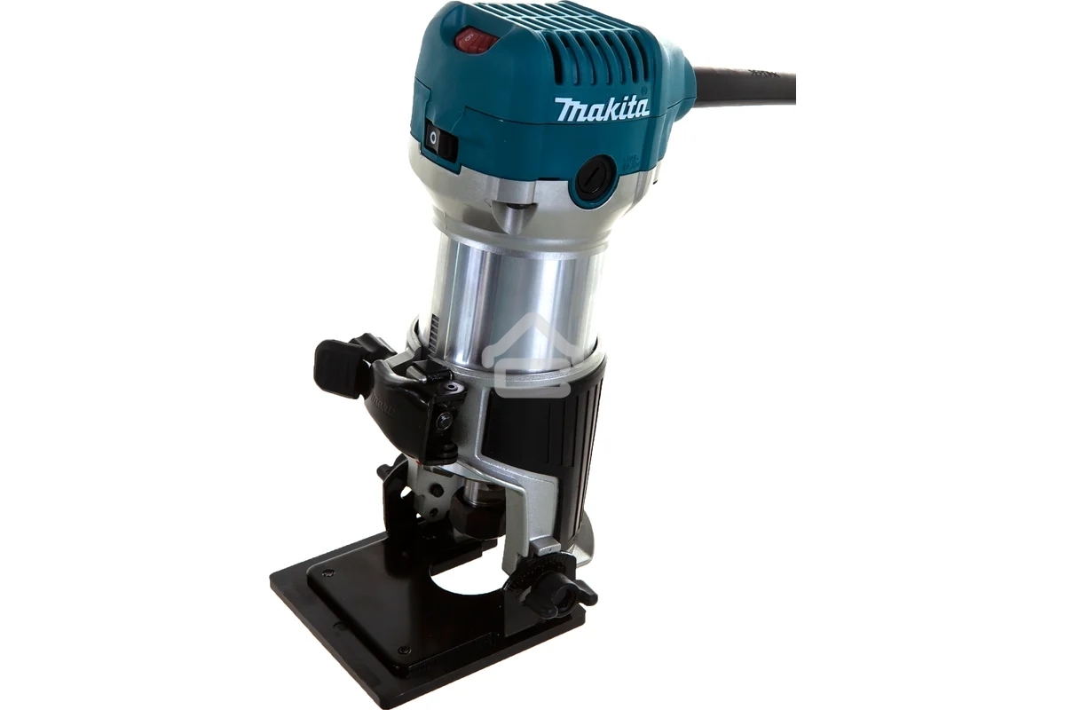 Фрезеры Makita RT0700CX2 Фрезер кромочный,710Вт,10000-30000об\м,цанга-6-8мм,1.8кг,сум,прям направляющая,погруж и накл подошвы