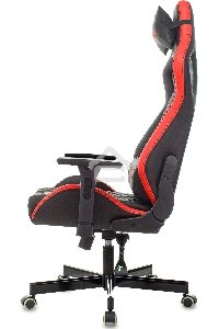 Кресло игровое Knight OUTRIDER черный/красный ромбик эко.кожа с подголов. крестовина металл