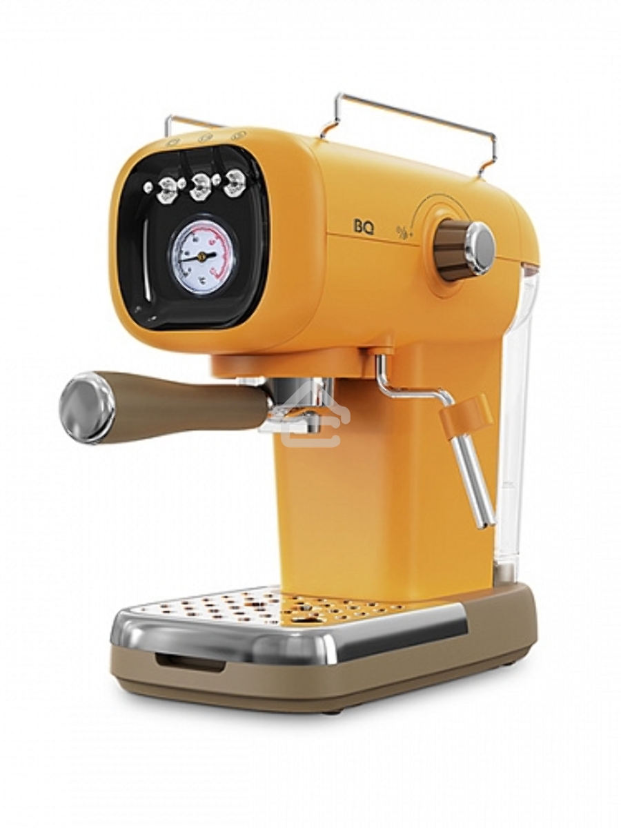 Кофеварка эспрессо BQ CM2004 желтый, исп. кофе - молотый, 0.6 л, 1100 Вт, 20 Бар.