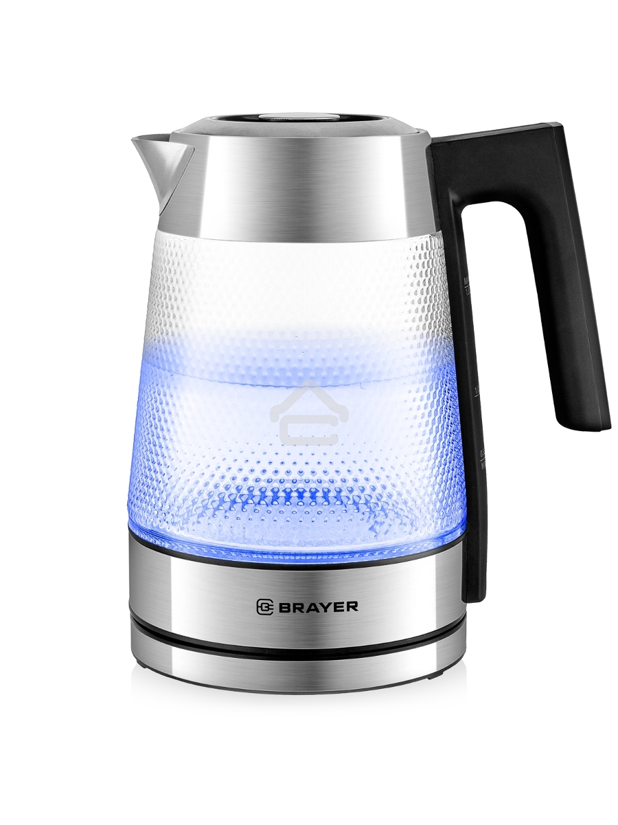 Чайник электрический BRAYER BR1079 2200 Вт, 1,8 л, серебристый