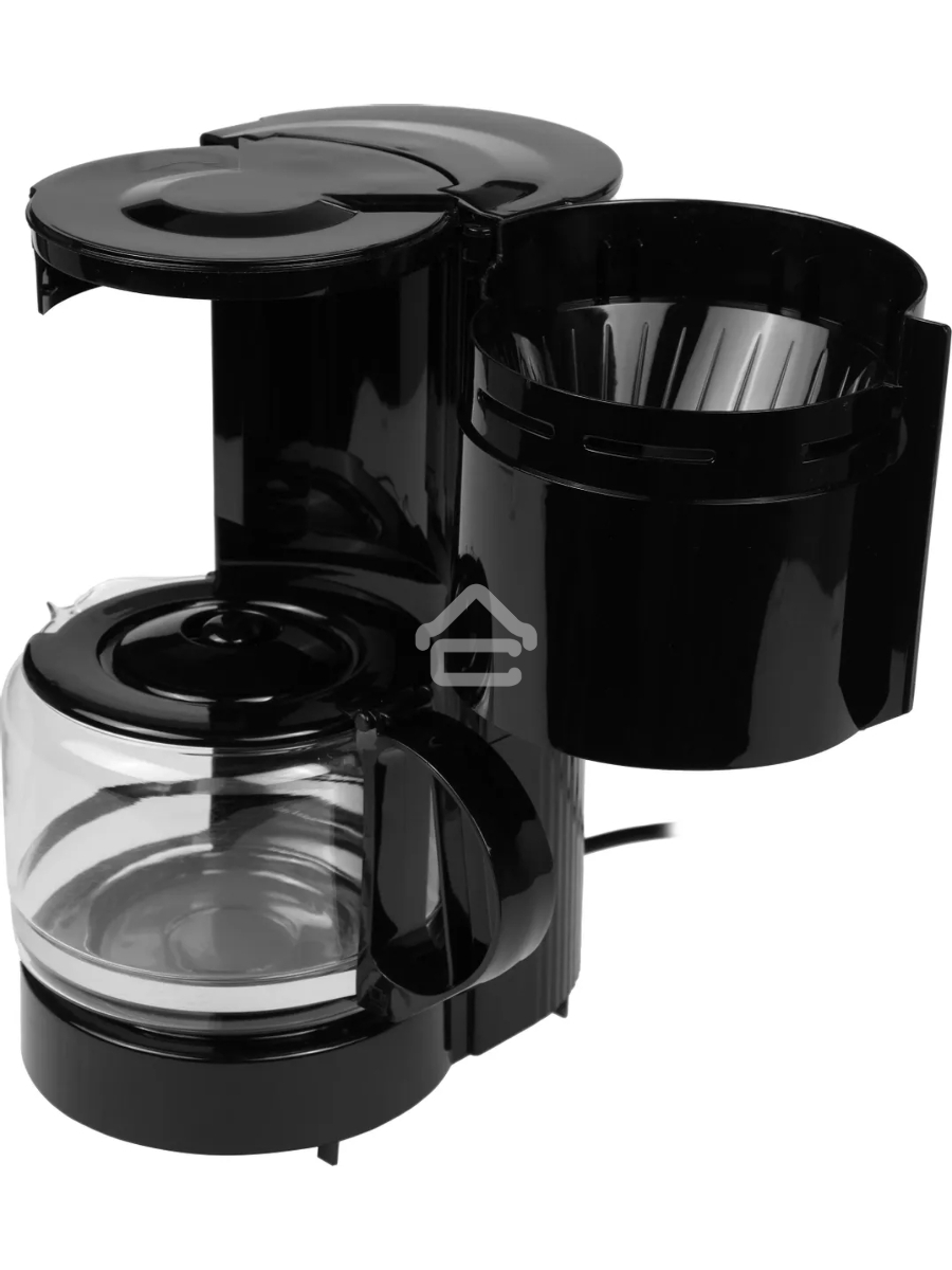Кофеварка капельная Moulinex FG121811 чёрный, молотый, 1.1 л, 800 Вт.