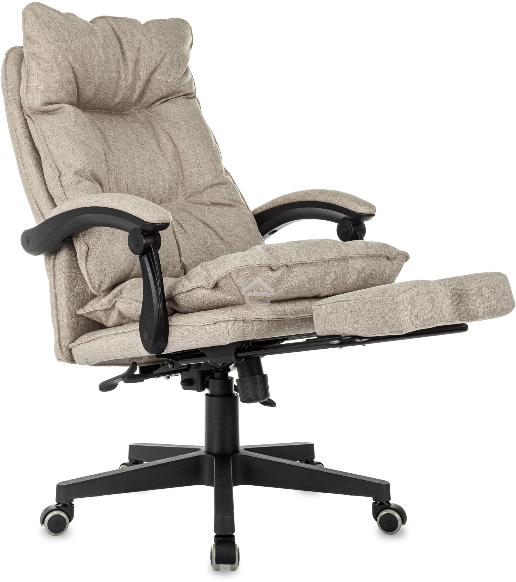 Кресло руководителя Бюрократ CH-820MSG-F бежевый 38-402 крестов. пластик подст. для ног