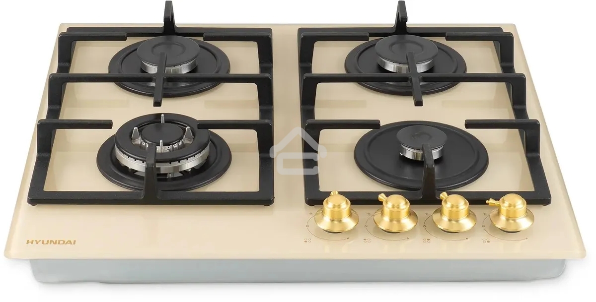 Газовая варочная поверхность Hyundai HHG 6434 BE бежевый