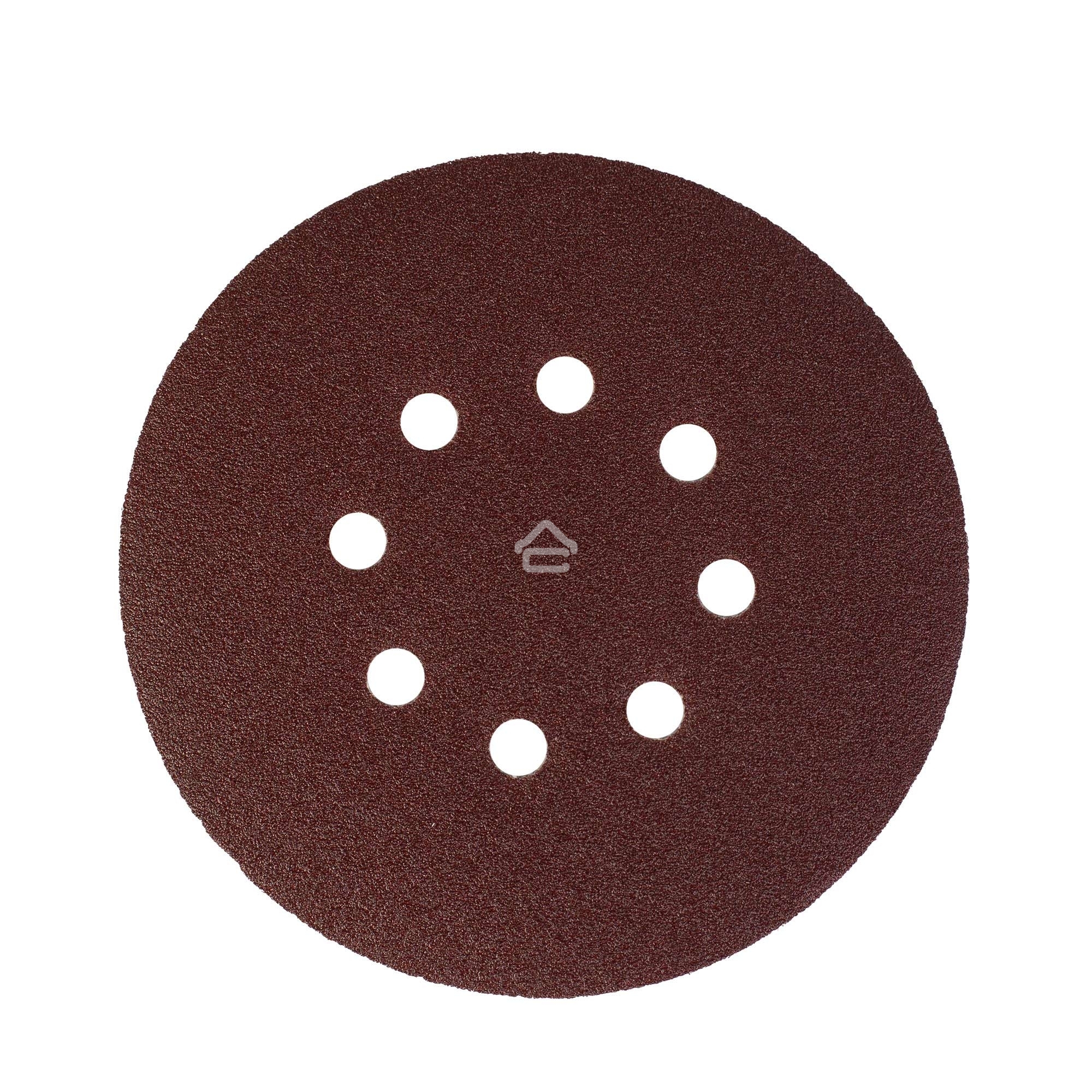 Круг шлифовальный PATRIOT на липучке, 150 мм, 8 отверстий, Р60, 5 шт