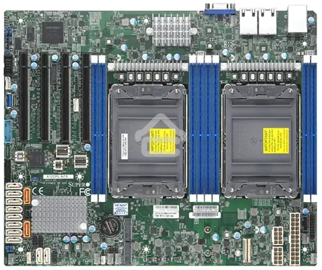 Серверная материнская плата Supermicro X12DPL-NT6-B, сокет LGA4189, Intel C621A, DDR4 ECC, 8xDDR4, 4xPCIe 4.0 x16, 2xM.2, 12xSATA, 2xRJ-45, ASPEED AST2600, ATX