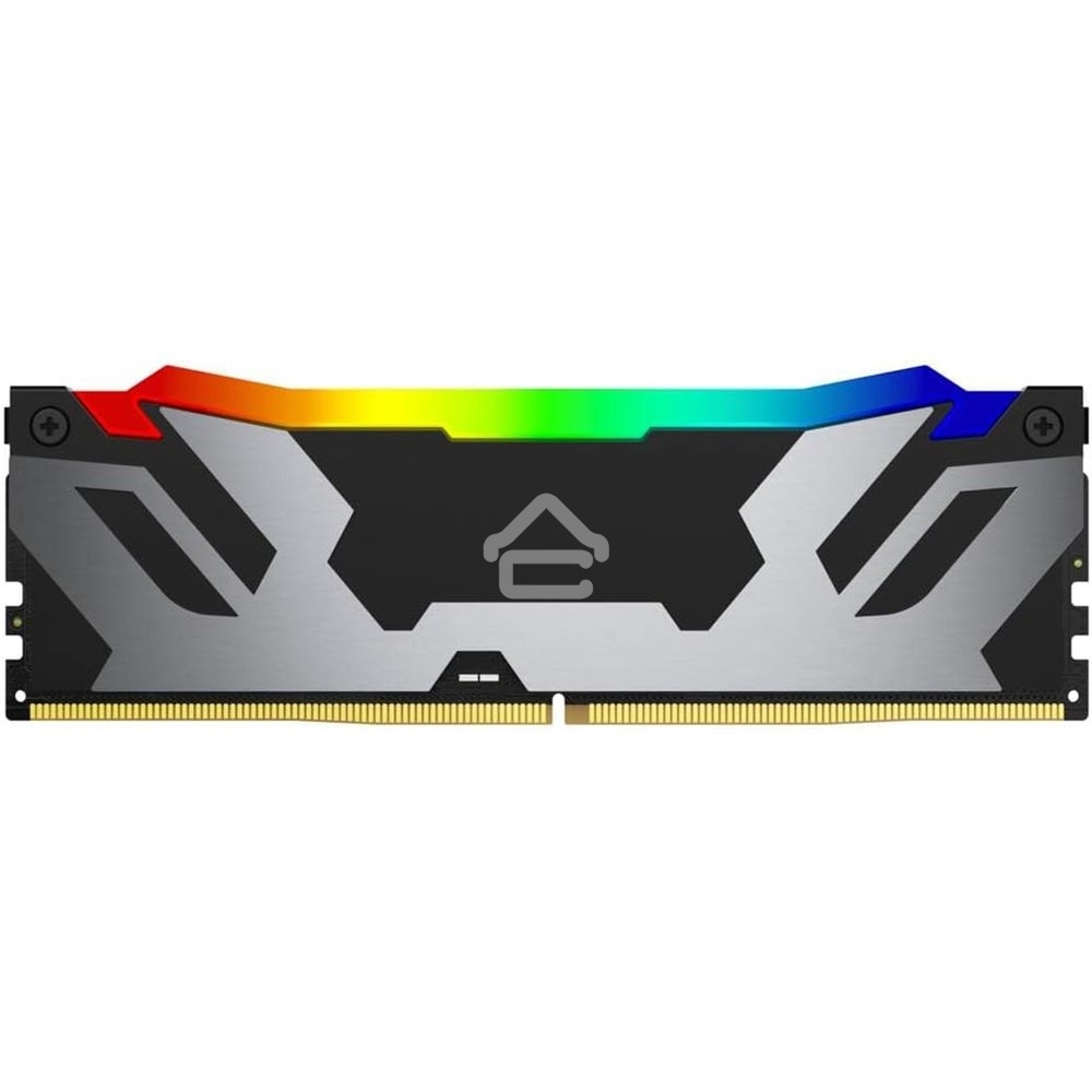 Оперативная память Kingston Fury Renegade, DDR5, 48Gb (1x48GB), 6400MHz, CL32, DIMM, с радиатором, RGB, серебристый/черный